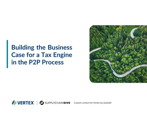 Building a Business Case for a Tax Engine in the P2P Process