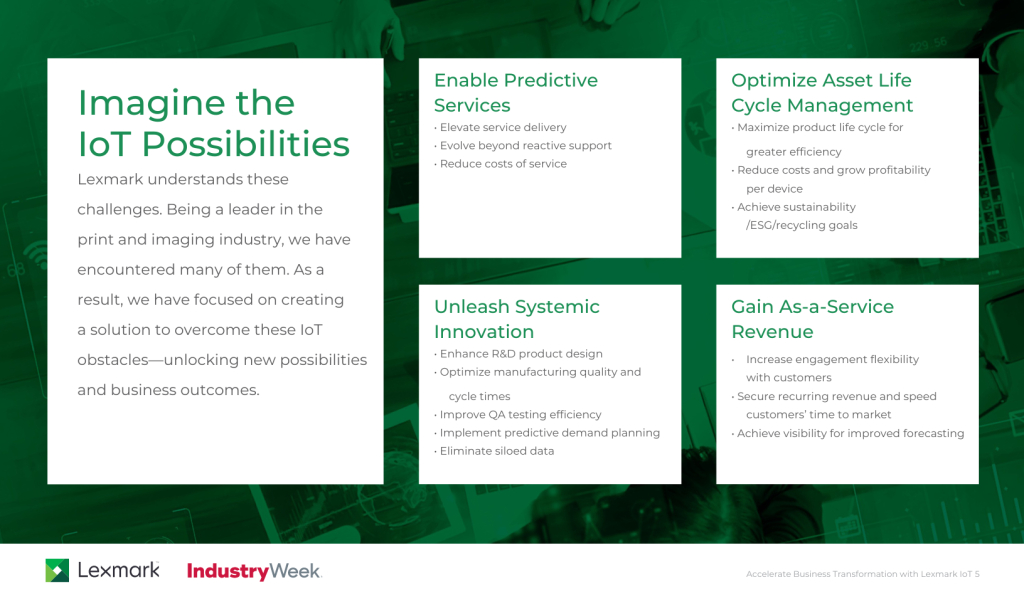 Accelerate Business Transformation with Lexmark IoT