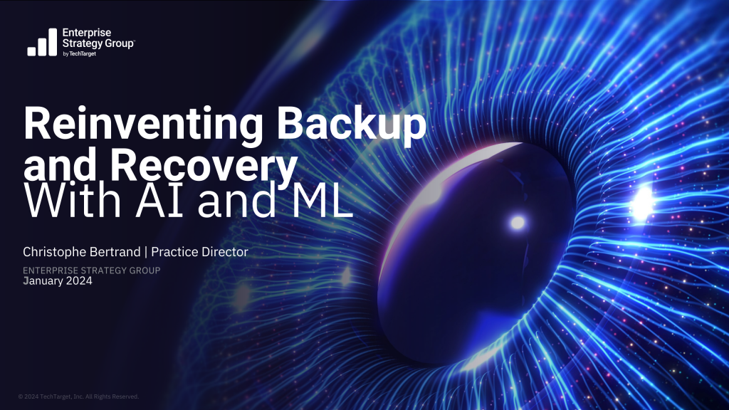 Reinventing Backup and Recovery With AI and ML
